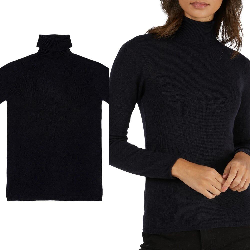 ALE Made By DENNY Cashmere Turtleneck Navy Sweater ALE Made By DENNY Cashmere Turtleneck Navy Sweater