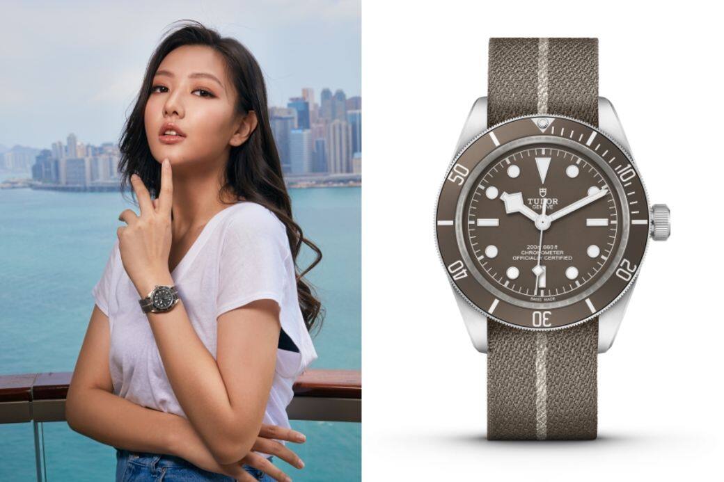 首款選用白銀作為錶殼材質的Tudro Black Bay Fifty-Eight 925腕錶，選用灰褐色錶面，搭配