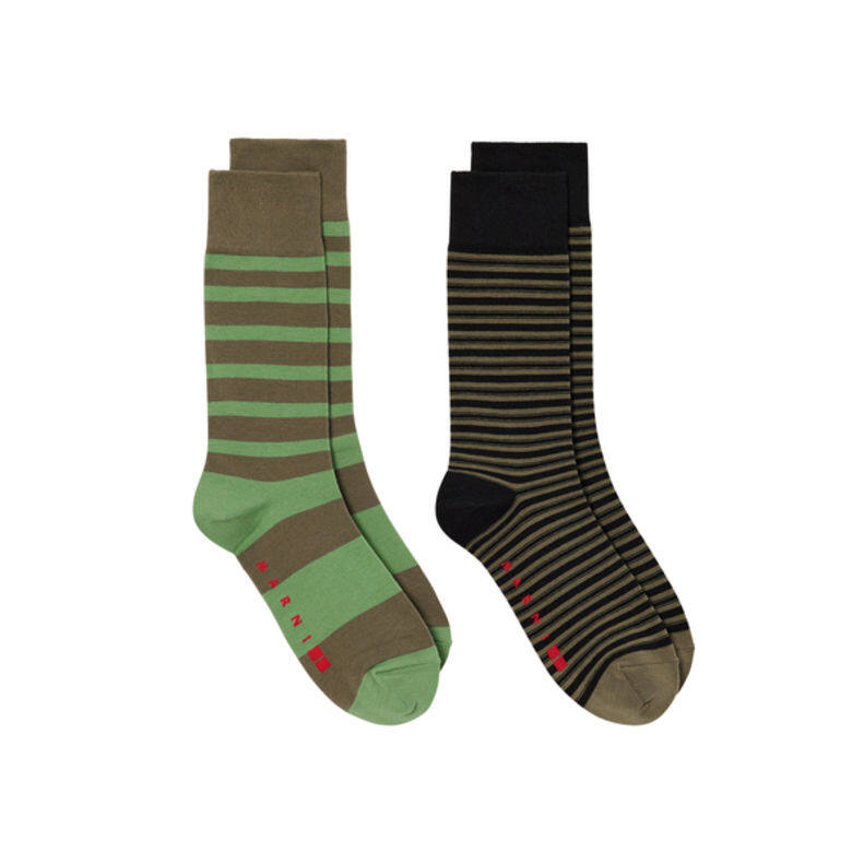 Uniqlo and Marni系列有四套不同配色的襪子套裝，好想把所有顏色都包起來。（$79）