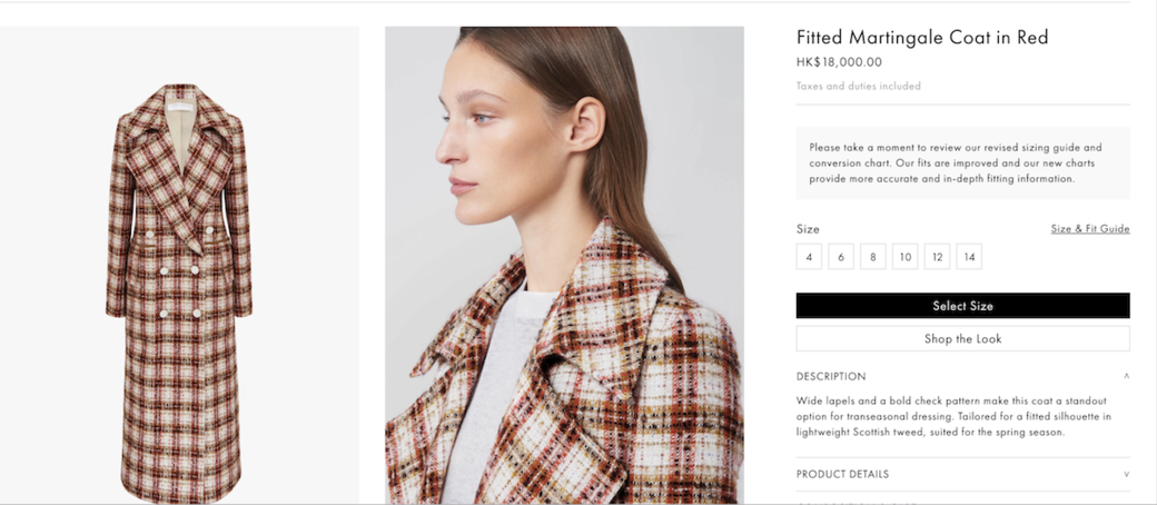 就着定價,筆者以Victoria Beckham及同為英倫奢侈品牌的Burberry作出比較,Victoria Beckham的橙紅色 就着定價,筆者以Victoria Beckham及同為英倫奢侈品牌的Burberry作出比較,Victoria Beckham的橙紅色