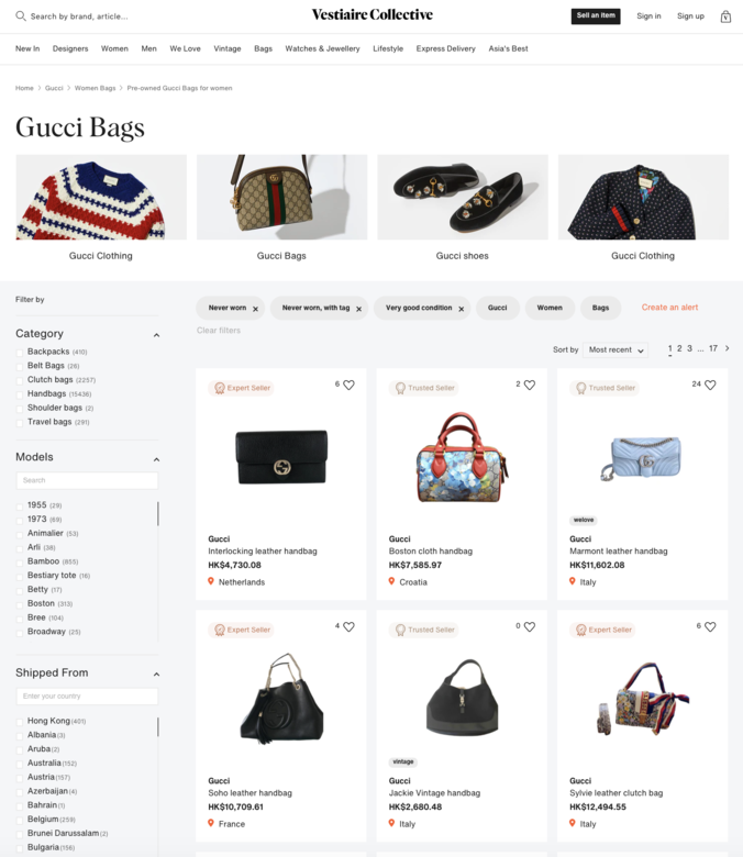 Vestiaire Collective是專門收購和出售二手奢侈時裝品牌單品的網站,囊括來自香港、日 Vestiaire Collective是專門收購和出售二手奢侈時裝品牌單品的網站,囊括來自香港、日