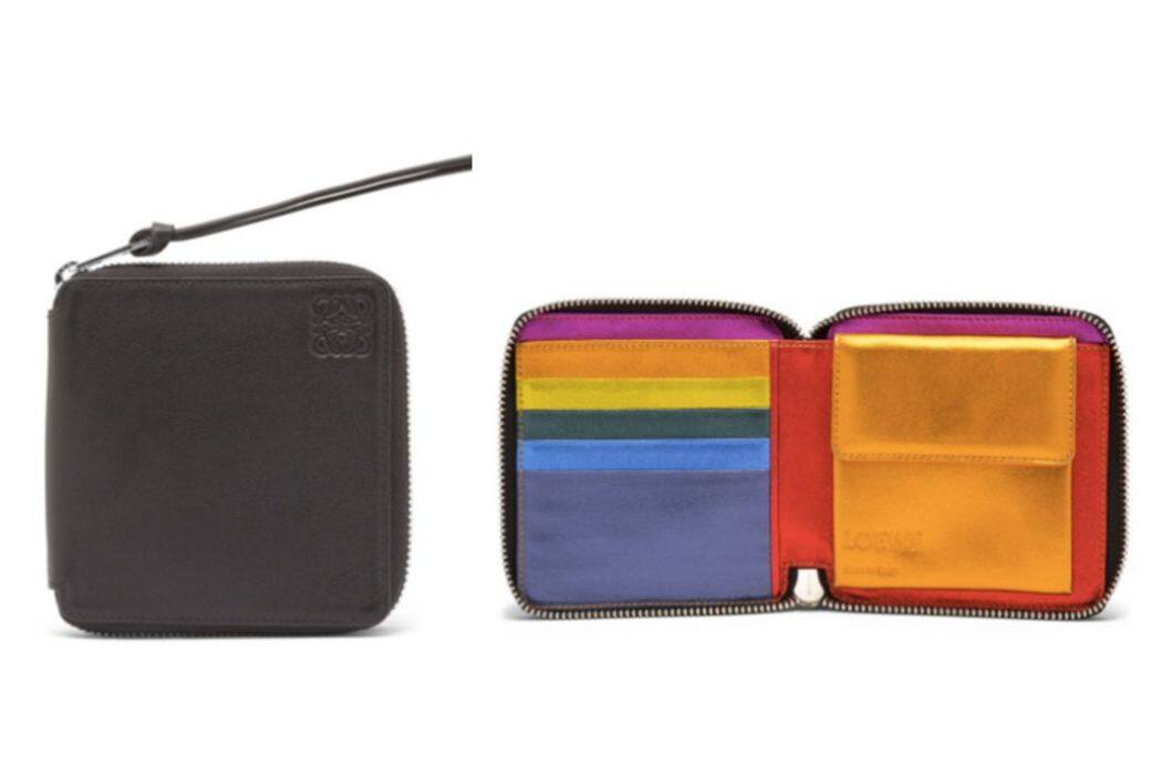 Loewe Rainbow Square Zip Wallet Metallic Multicolor Loewe Rainbow Square Zip Wallet Metallic Multicolor