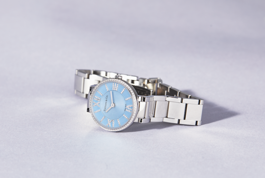 7.鑽石精鋼腕錶($45,400 Tiffany & Co.) 7.鑽石精鋼腕錶($45,400 Tiffany & Co.)