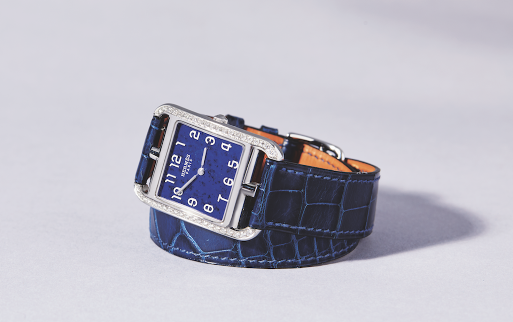 8.雙圈皮革錶帶鑽石石英機芯腕錶 ($88,000 Hermés) 8.雙圈皮革錶帶鑽石石英機芯腕錶 ($88,000 Hermés)