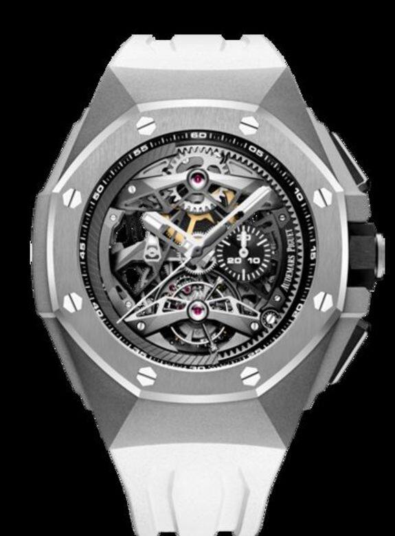 Audemars Piguet(愛彼)的皇家橡樹(Royal Oak)概念系列,將歷史悠久的陀飛輪製錶技術與大 Audemars Piguet(愛彼)的皇家橡樹(Royal Oak)概念系列,將歷史悠久的陀飛輪製錶技術與大