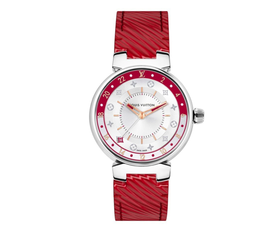 Louis Vuitton Tanbour Moon Dual Time系列勝在錶帶多選擇,材質由橡膠、標誌性皮革、金屬,而顏色 Louis Vuitton Tanbour Moon Dual Time系列勝在錶帶多選擇,材質由橡膠、標誌性皮革、金屬,而顏色
