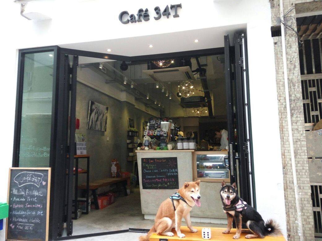 店外的Lego柴犬模型便是Café 34T的招牌,除了咖啡外,也有無咖啡因的飲品 店外的Lego柴犬模型便是Café 34T的招牌,除了咖啡外,也有無咖啡因的飲品