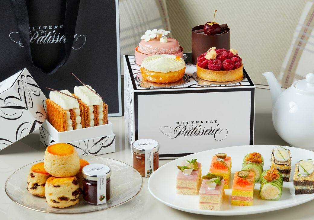 新近開業的瑰麗酒店,其Butterfly Room Afternoon Tea下午茶也有不少捧場客。其五道菜精緻 新近開業的瑰麗酒店,其Butterfly Room Afternoon Tea下午茶也有不少捧場客。其五道菜精緻