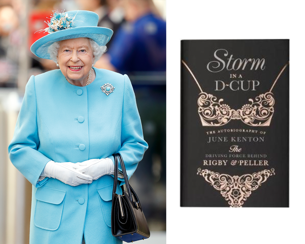 前英女皇御用內衣裁縫June Kenton在書本《Storm in a D Cup》描述了首次為英女皇試穿胸圍的情景、揭露了其他皇室成員的內衣尺碼,以及大爆戴安娜王妃曾把內衣模特兒海報給予威廉和哈里王子。原本June Kenton的內衣公司Rigby & Peller擁有皇家認證,但當她大爆皇室秘密後,英女皇便親自撤銷了她的皇家認證。她坦言自己雖然憤怒,但也難作出投訴。結果她化悲憤反力量,不斷舉辦簽書會,不停加印書籍。 前英女皇御用內衣裁縫June Kenton在書本《Storm in a D Cup》描述了首次為英女皇試穿胸圍的情景、揭露了其他皇室成員的內衣尺碼,以及大爆戴安娜王妃曾把內衣模特兒海報給予威廉和哈里王子。原本June Kenton的內衣公司Rigby & Peller擁有皇家認證,但當她大爆皇室秘密後,英女皇便親自撤銷了她的皇家認證。她坦言自己雖然憤怒,但也難作出投訴。結果她化悲憤反力量,不斷舉辦簽書會,不停加印書籍。