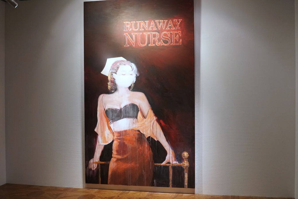 Richard Prince 作於 2005-2006 年的《逃脫的護士》屬藝術家筆下聞名遐邇的《護士》油畫系列