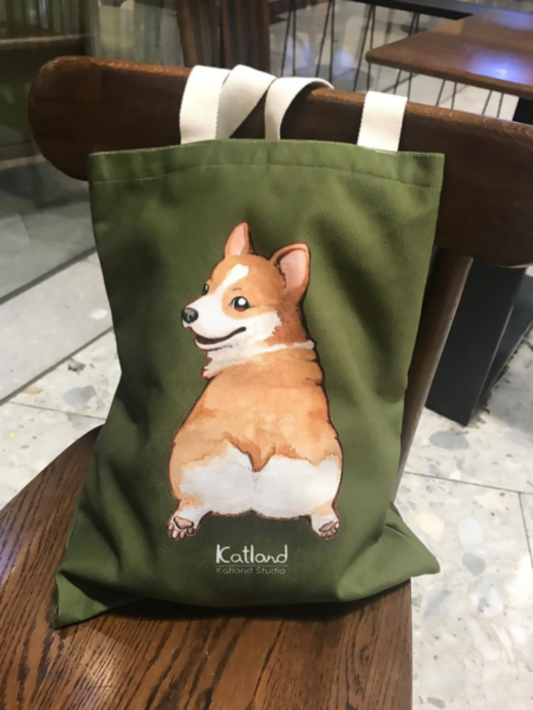 Katland Studio 自家設計哥基帆布袋(雙面圖案) Katland Studio 自家設計哥基帆布袋(雙面圖案)