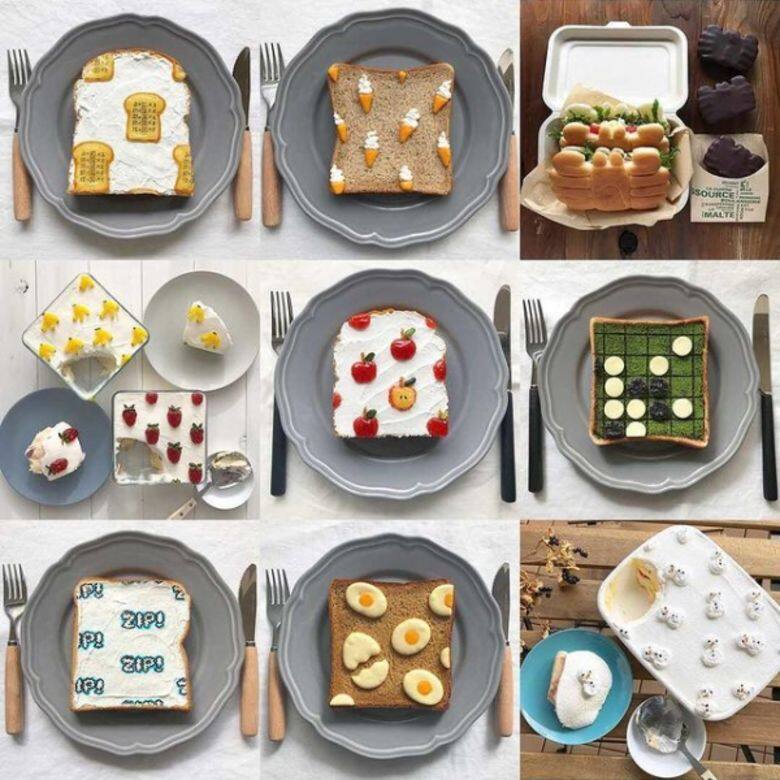 藝術 森映子 日本 美食 Japan food IG Eiko Mori toast 藝術 森映子 日本 美食 Japan food IG Eiko Mori toast