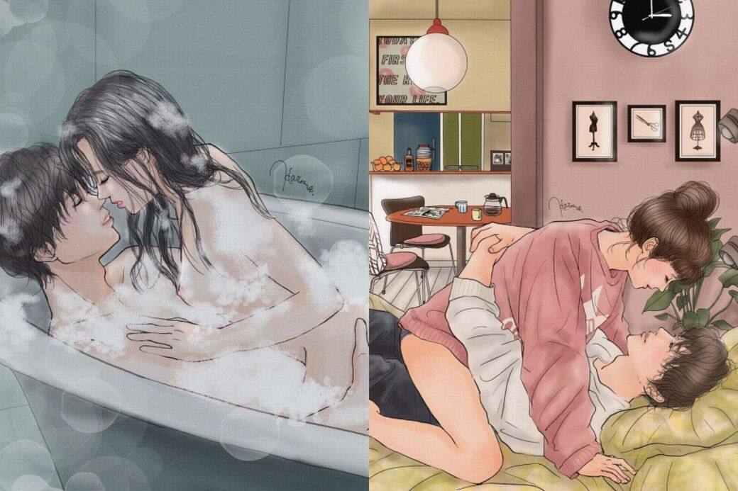 平泉春奈 情侶插畫 情侶日常 couple illustration illustrator IG 平泉春奈 情侶插畫 情侶日常 couple illustration illustrator IG