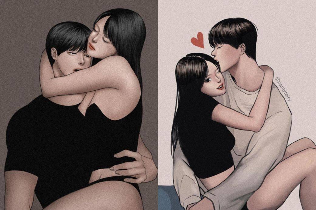 pantyfairy(@pantyfairy)情侶插畫 情侶日常 couple illustration illustrator IG pantyfairy(@pantyfairy)情侶插畫 情侶日常 couple illustration illustrator IG