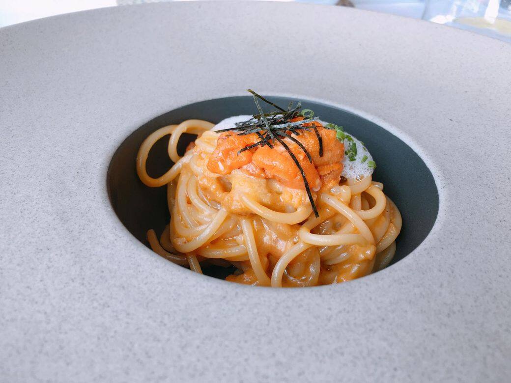 Spaghetti with Hokkaido Sea Urchin Spaghetti with Hokkaido Sea Urchin