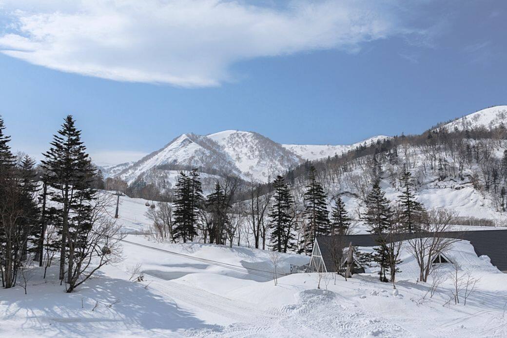 Kiroro比北海道其他雪場更靠近西側的日本海 Kiroro比北海道其他雪場更靠近西側的日本海