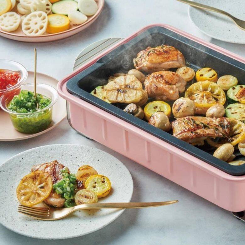 récolte 日式電熱鍋Home BBQ(櫻花粉色) récolte 日式電熱鍋Home BBQ(櫻花粉色)