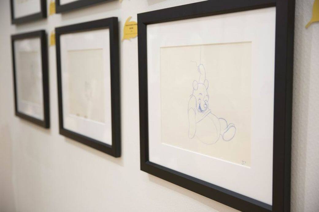 場內展示多張動畫草圖供遊人欣賞,都是非常寶貴的珍藏。 場內展示多張動畫草圖供遊人欣賞,都是非常寶貴的珍藏。
