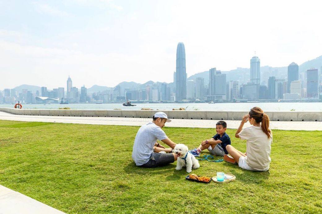 香港 野餐 地點 hong kong picnic  西九海濱長廊