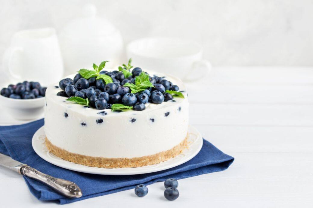 免焗藍莓芝士蛋糕 No bake dessert recipe cheese cake blueberry