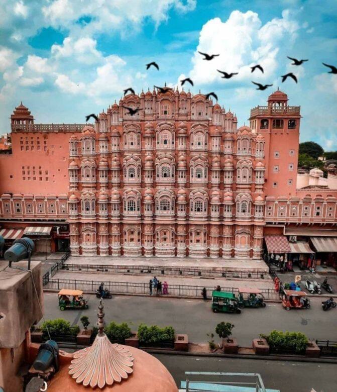 印度-風之宮 Hawa Mahal Travel pink places 粉紅色 打卡 景點 印度-風之宮 Hawa Mahal Travel pink places 粉紅色 打卡 景點