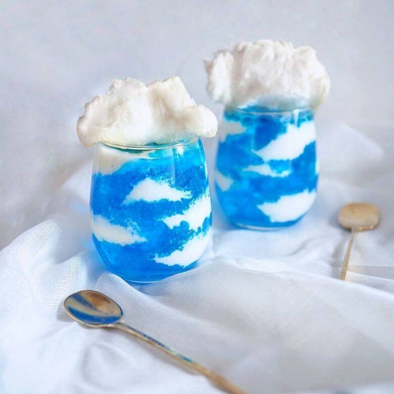 果凍食譜 藍天白雲果凍飲 recipe jelly