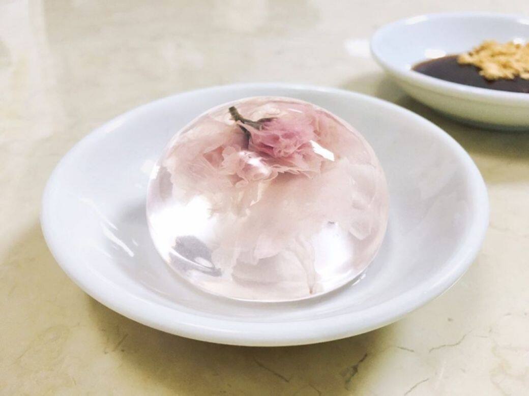 櫻花水信玄餅 果凍食譜  recipe jelly