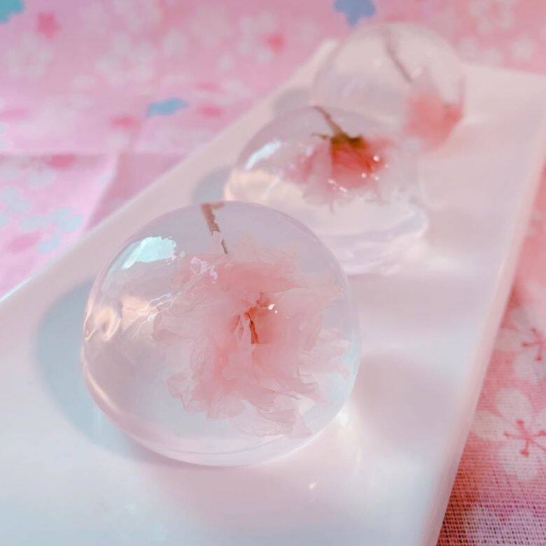 櫻花水信玄餅 果凍食譜 recipe jelly 櫻花水信玄餅 果凍食譜 recipe jelly