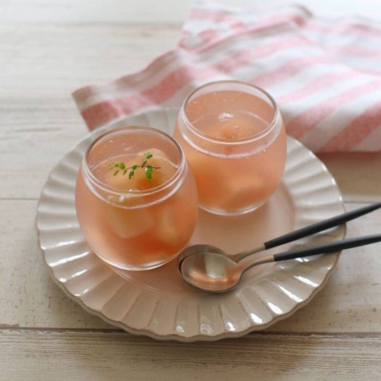 粉色系蜜桃果凍 果凍食譜  recipe jelly