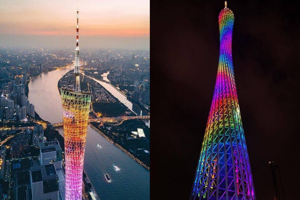 廣州塔,又稱「小蠻腰」,是中國第一高、世界第三高的旅遊觀光塔。這座城市地 廣州塔,又稱「小蠻腰」,是中國第一高、世界第三高的旅遊觀光塔。這座城市地
