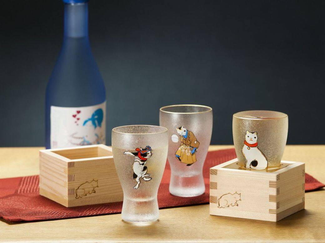 ADERIA 江戸猫玻璃杯 ADERIA 江戸猫玻璃杯
