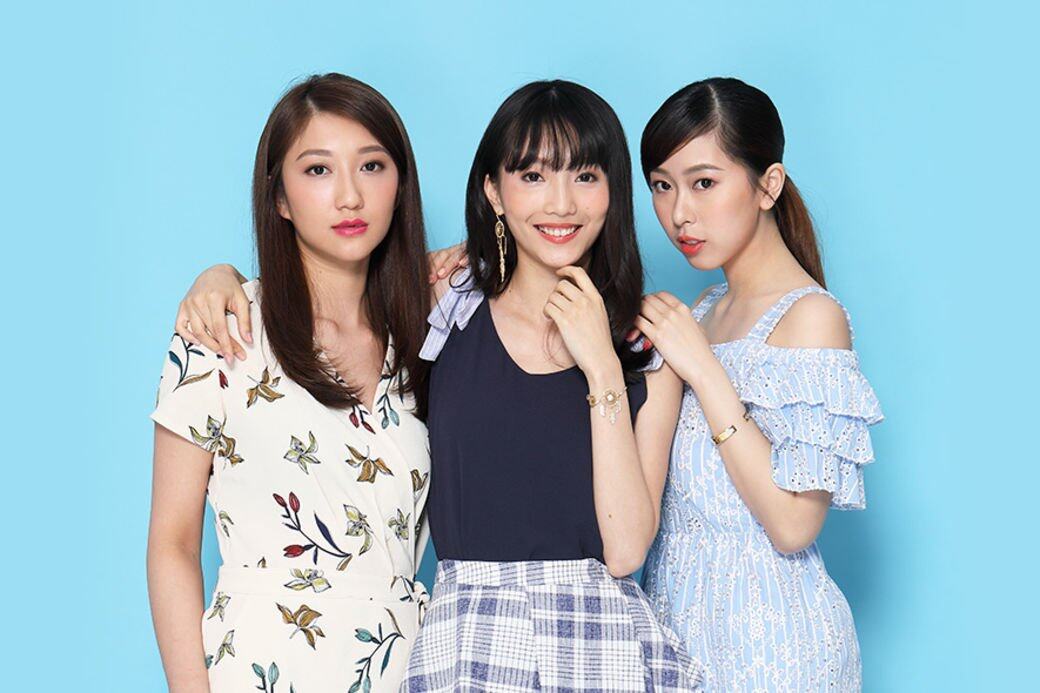 左起:Dana、Kiki及Josephine 左起:Dana、Kiki及Josephine