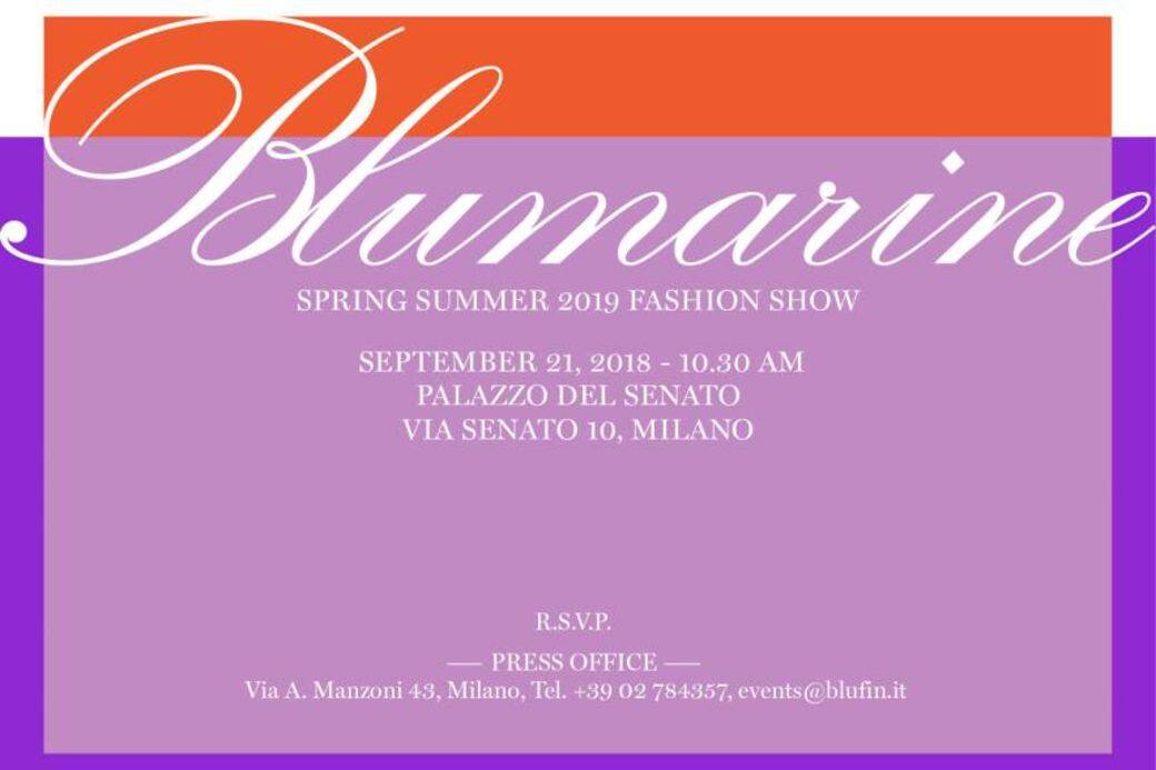 Blumarine2019春夏時裝展直播, Blumarine 2019 Spring Summer fashion week live stream