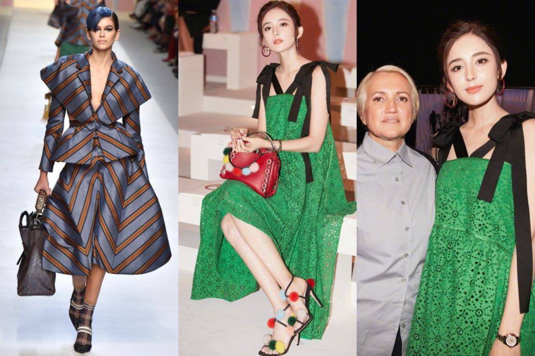 Fendi,古力娜扎,Kris Jenner,Chiara Ferragni, Karl Lagerfeld,Silvia Venturini Fendi, Kaia Gerber,2018春夏, SS18, 時裝周, SS18 fashion week Fendi,古力娜扎,Kris Jenner,Chiara Ferragni, Karl Lagerfeld,Silvia Venturini Fendi, Kaia Gerber,2018春夏, SS18, 時裝周, SS18 fashion week