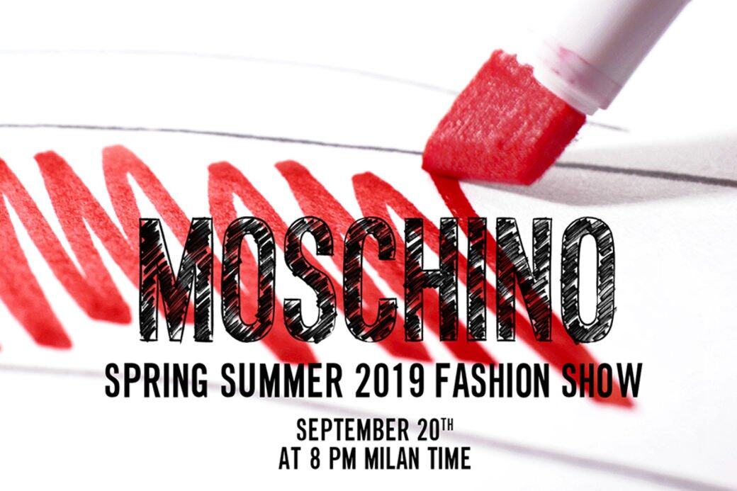 Moschino2019春夏時裝展直播, Moschino 2019 Spring Summer fashion week live stream