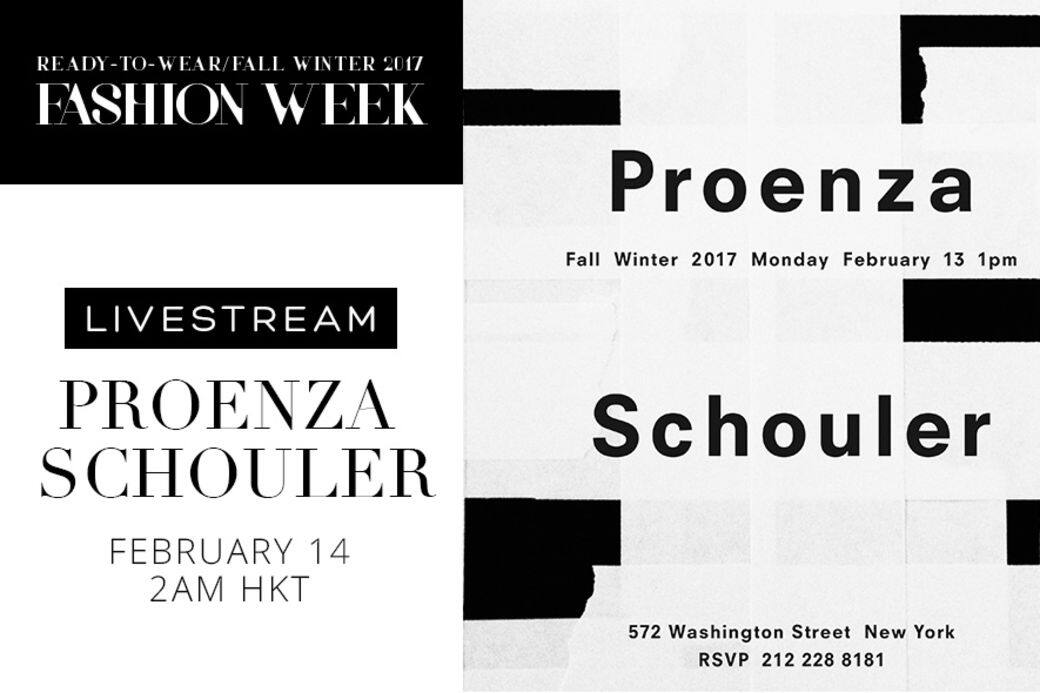 Proenza Schouler, FW17, liveshow