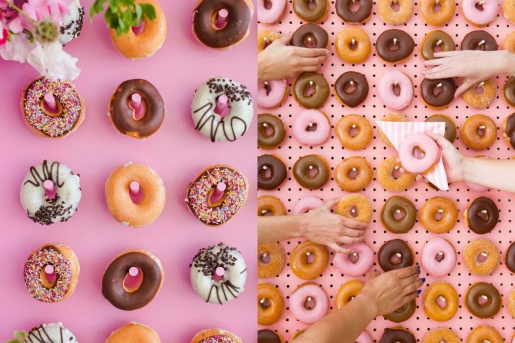 婚禮, 甜品, donut walls, 甜甜圈, DIY 婚禮, 甜品, donut walls, 甜甜圈, DIY