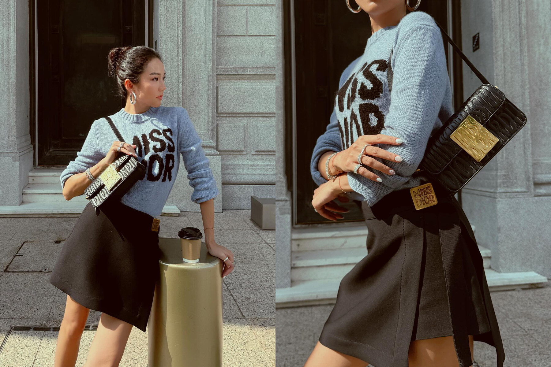 經典標誌引發「Miss Dior」狂熱！時尚名人明星都這樣穿！