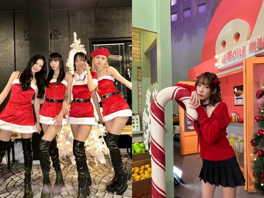 韓星都是這樣過聖誕的？Blackpink、太妍穿搭最性感又有聖誕氣氛！