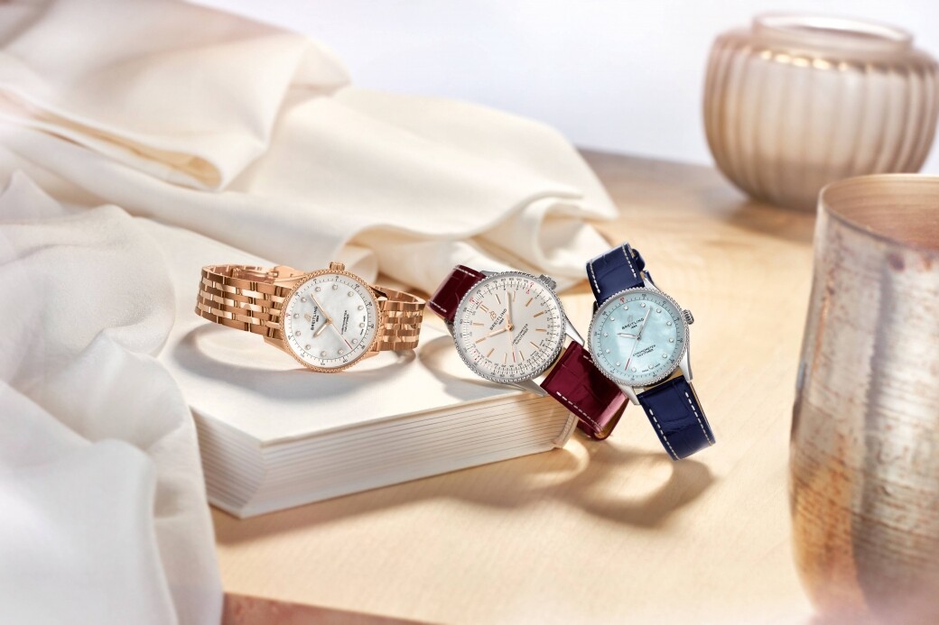 Breitling全新腕錶以纖薄尺寸驚喜登場，奧斯卡影后Charlize Theron完美詮釋Navitimer 腕錶