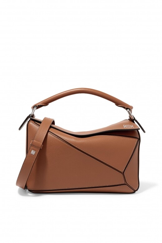 LOEWE Puzzle small textured-leather shoulder bag