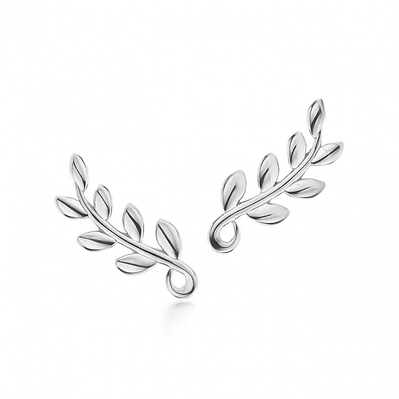 Tiffany & Co. 橄欖葉攀緣耳環