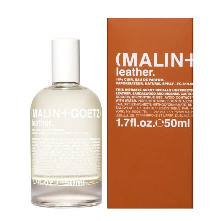 皮革香水推薦：leather eau de parfum (HK$830/50ml malin+goetz)