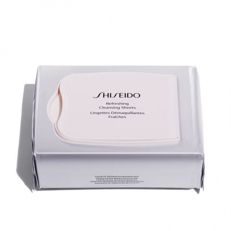 卸妝濕紙巾推薦：純棉潔面紙 (HK$140/30片 Shiseido)
