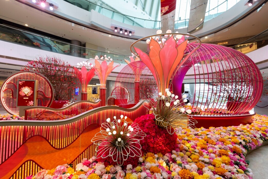農曆新年好去處2023：香港ifc商場 - 「彩蝶錦簇庭園」新春花藝裝置