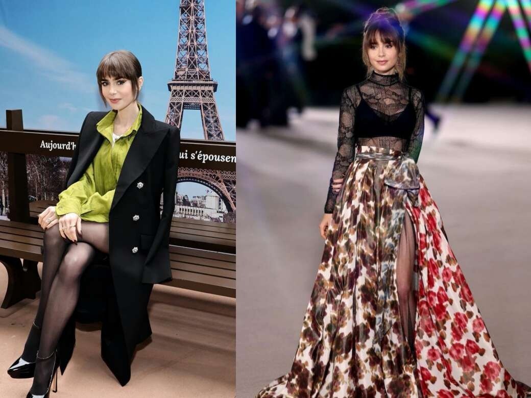 《Emily in Paris》第三季開播！Lily Collins30款復古髮箍雙色波浪捲經典妝髮型演變史