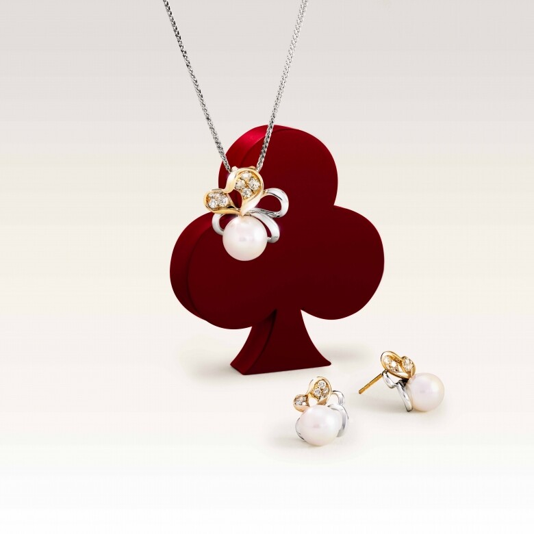周大福為母親節精心準備了一系列精選珠寶首飾，包括「愛的觸覺」18K白