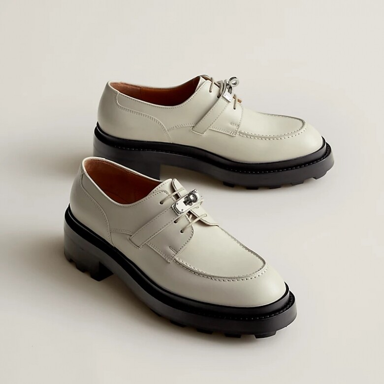 Hermès鞋款：小牛皮Oxford牛津鞋 $12,500