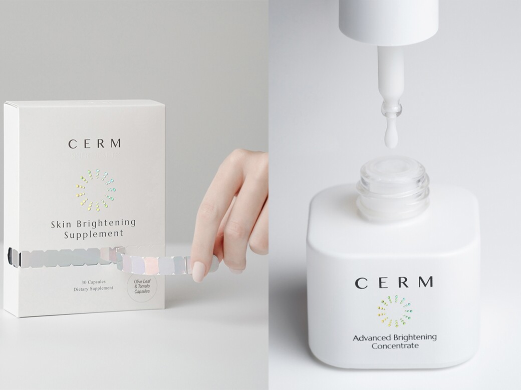 內外全方位美白！英國Clean Beauty品牌CERM以抗醣美白丸及光感淨斑精華互相配合！從內到外散發嫩白透亮肌膚！