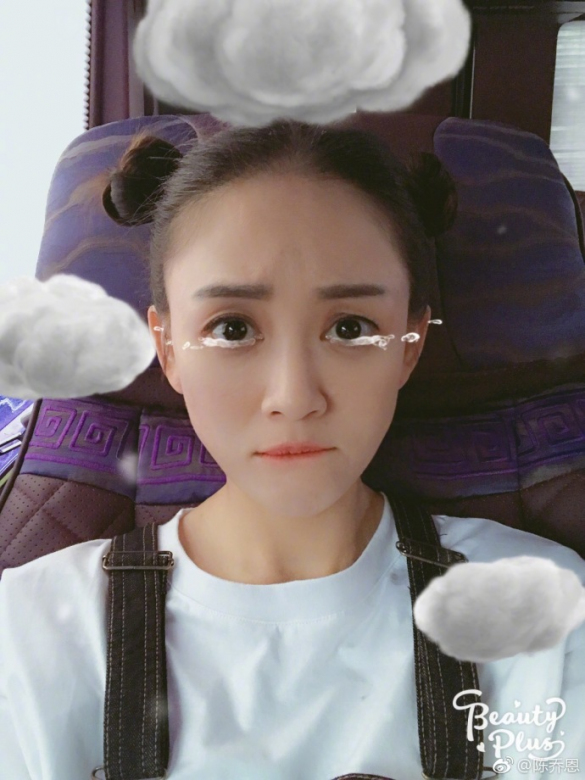 台灣女星陳喬恩也曾使用BeautyPlus的AR filters製作有趣動畫，直接上載社交網跟粉